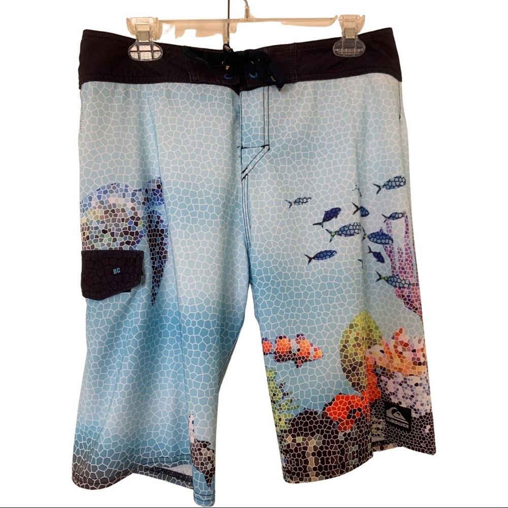 Used Quiksilver x BC Surf boardshorts sz 32